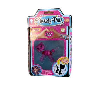 Twisty Petz Friendship Bracelet 2 Pack Pinkypop Cheetah New Collectible Toy